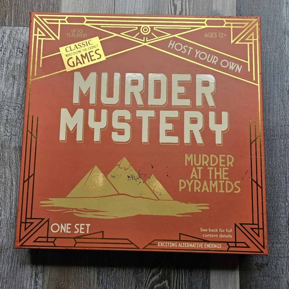 Murder Mystery Host Your Own Game At The Pyramids NEW RMS International